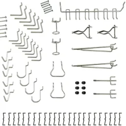 Pegboard Hook Sets: Set Type: Hooks; Mount Type: Hanging; For Use With: Pegboard; Material: Metal