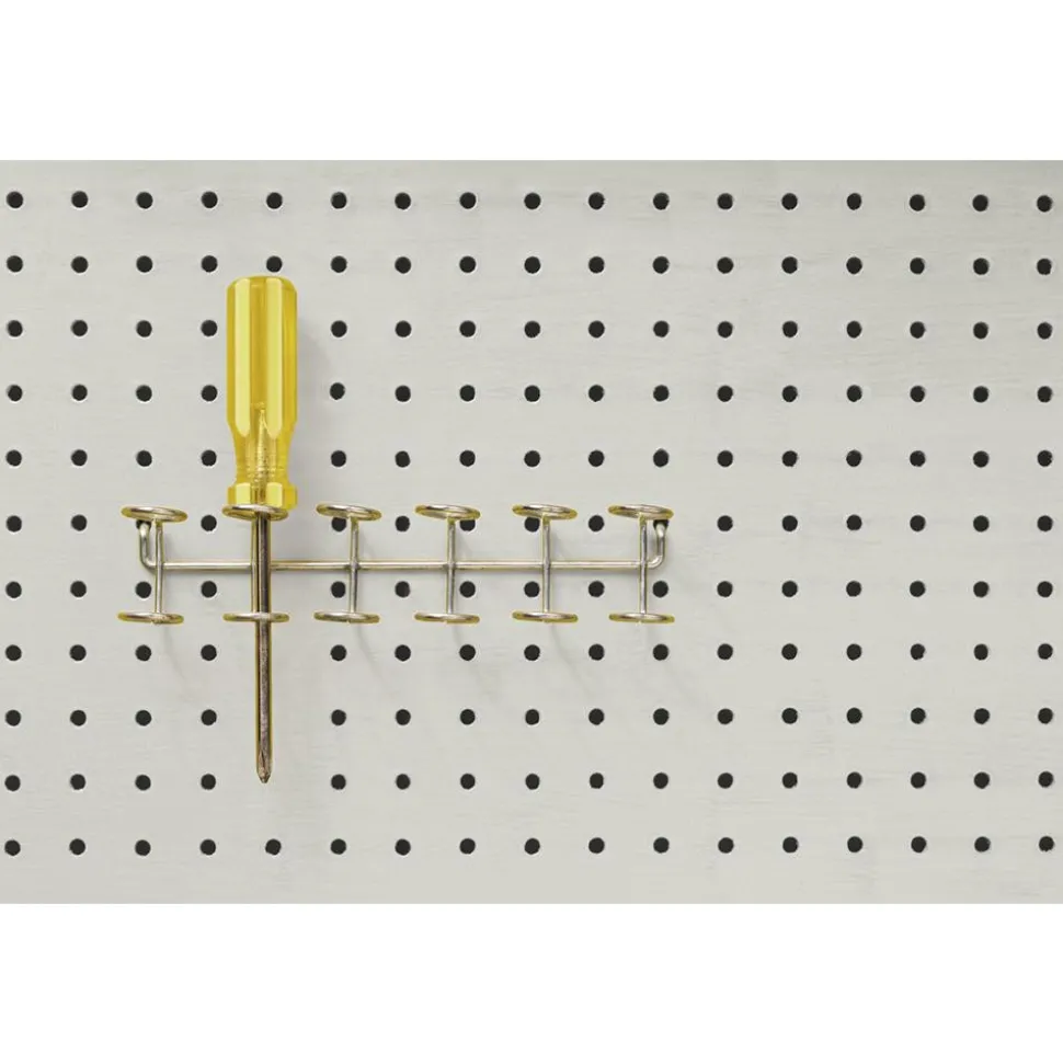 Pegboard Hooks: Hook Type: Multiple Tool Holder; Mount Type: Pegboard; Material: Metal