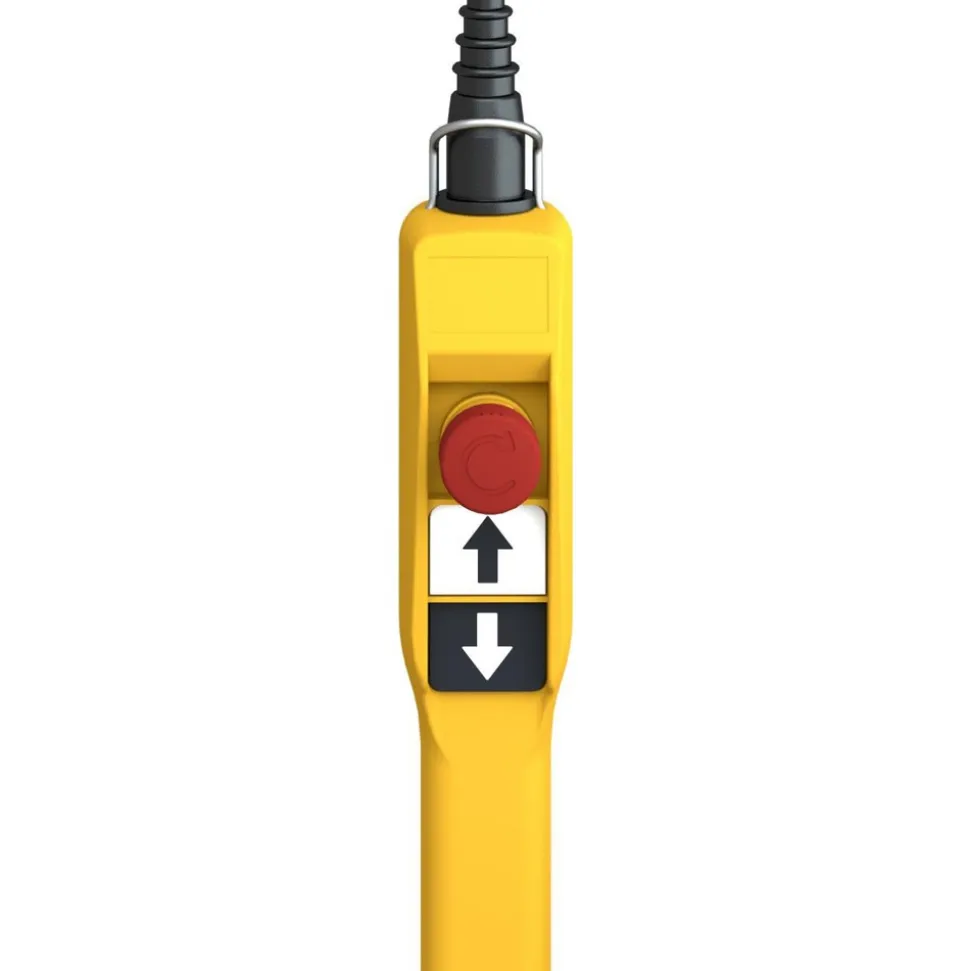 Pendant Control Station: Momentary, 2NO/1NC, Up, Down & Emergency Stop