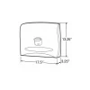 Personal Seat Cover Dispenser, Black, 17.5" x 13.25" x 2.25"