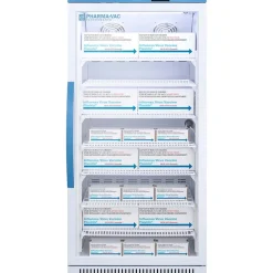 Pharmacy Medical-Laboratory Refrigerator: 8 cu ft Capacity, 2 to 8 ° C, 23-3/8