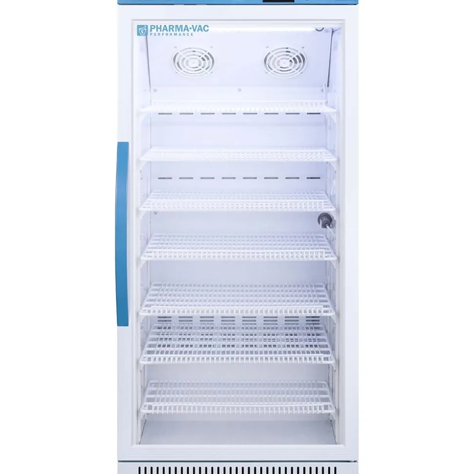 Pharmacy Medical-Laboratory Refrigerator: 8 cu ft Capacity, 2 to 8 ° C, 23-3/8" OAW, 24-3/8" OAD, 50" OAH