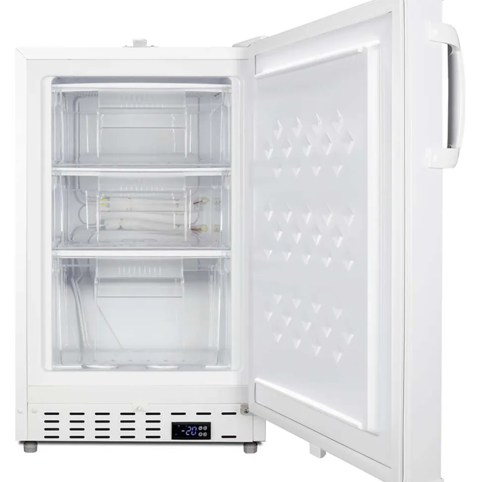 Pharmacy, Medical-Laboratory Freezer: 3 cu ft Capacity, -25 to -15 ° C, 19-3/4" OAW, 22-1/2" OAD, 32" OAH