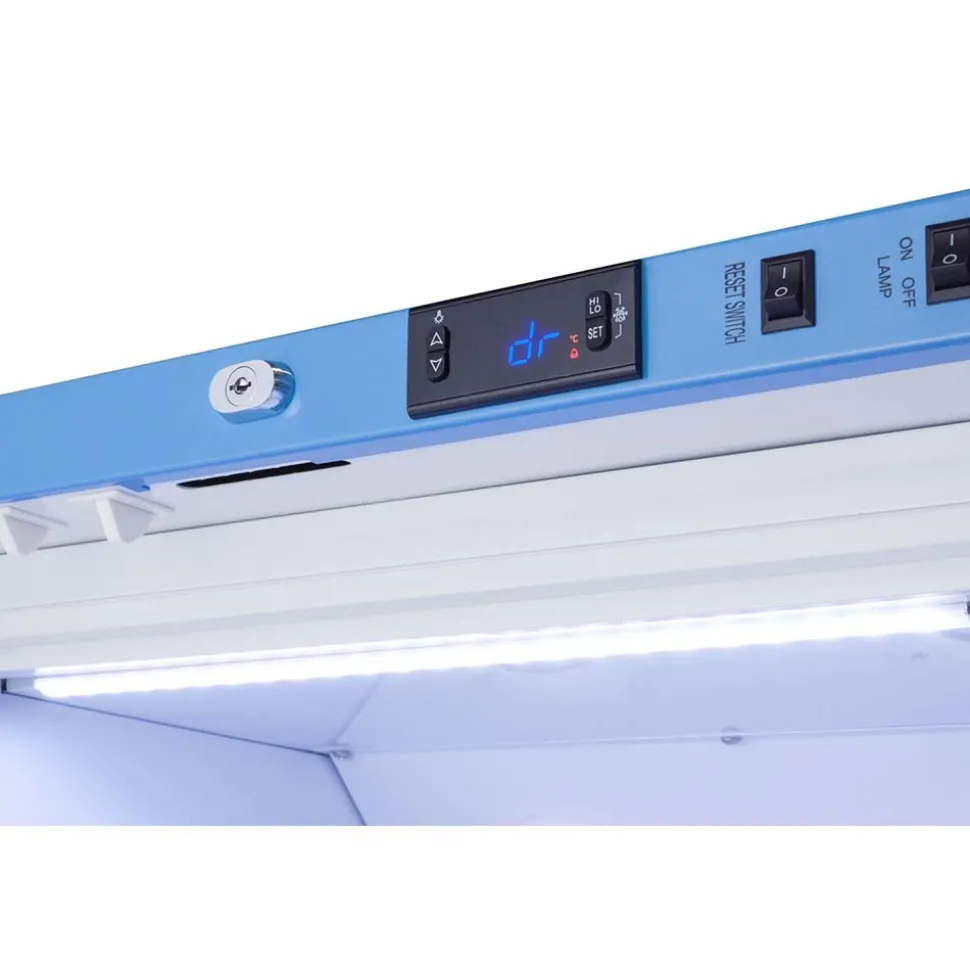 Pharmacy Medical-Laboratory Refrigerator: 3 cu ft Capacity, 2 to 8 ° C, 19-3/4" OAW, 22-5/8" OAD, 32" OAH