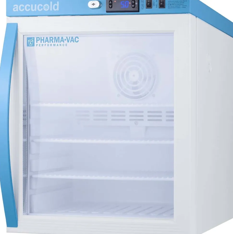Pharmacy Medical-Laboratory Refrigerator: 1 cu ft Capacity, 2 to 8 ° C, 17-1/2" OAW, 19-3/4" OAD, 21-3/4" OAH