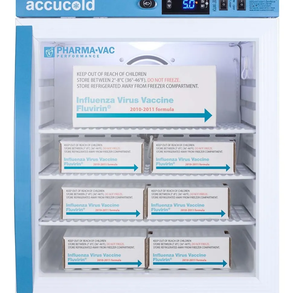 Pharmacy Medical-Laboratory Refrigerator: 1 cu ft Capacity, 2 to 8 ° C, 17-1/2" OAW, 19-3/4" OAD, 21-3/4" OAH