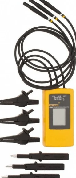 3 Phase, 40 to 700 VAC, 15 to 400 Hz, 32 to 104°F, LCD Display Phase Rotation Tester