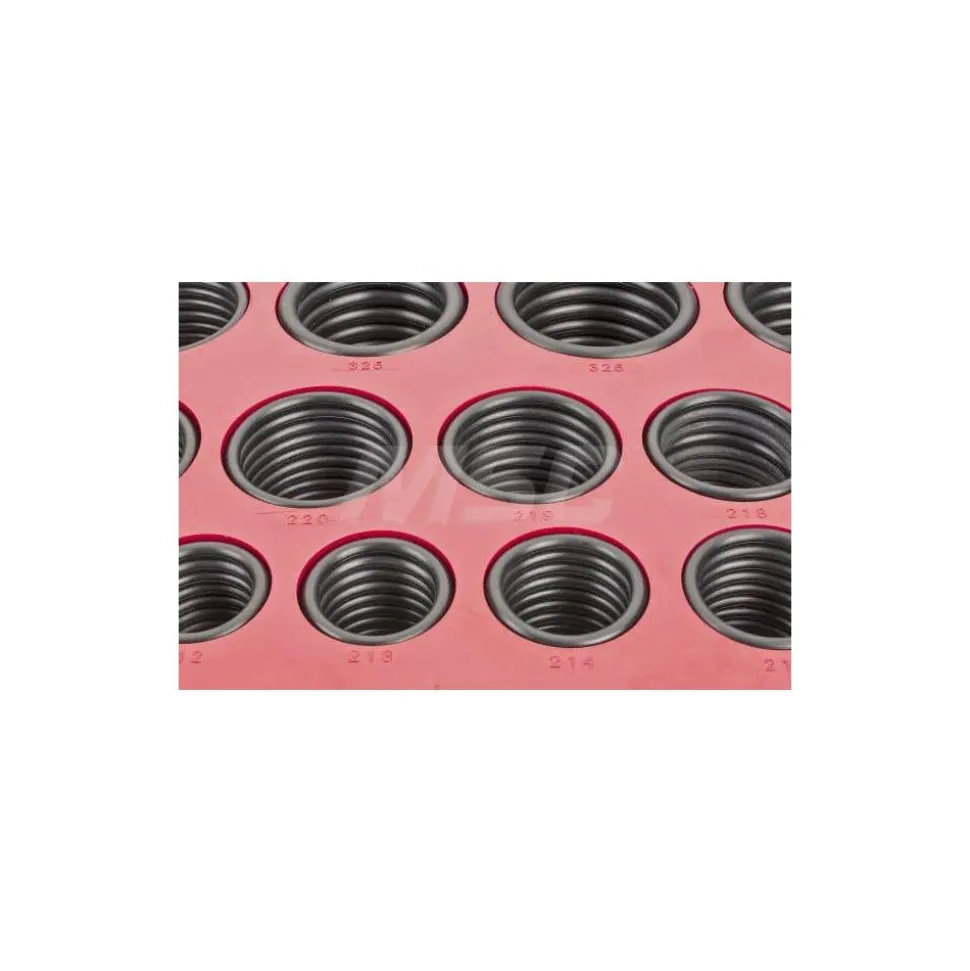 382-Piece Buna-N O-Ring Kit: 0.114 to 1.725 " ID, 0.070 to 0.210" Thickness