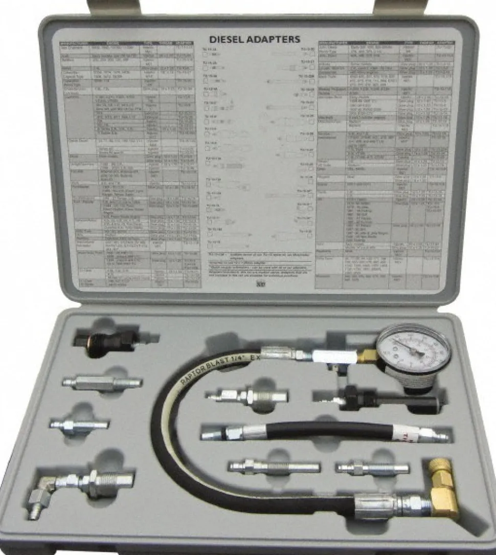 10 Piece Dial Engine Compression Test Kit