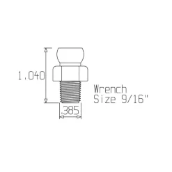 4 Piece, 1/4" Hose ID, Male to Female Coolant Hose Connector