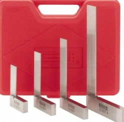 4 Piece, 2, 2-1/2, 3, 4 Inch Base Length, 2, 3, 4, 6 Inch Blade Length, Square Set