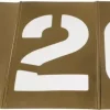 13 Piece, 10 Inch Character Size, Brass Stencil