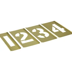 15 Piece, 3 Inch Character Size, Brass Stencil