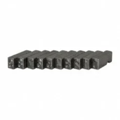 10 Piece, 1/4 Inch Character, Steel Type Set