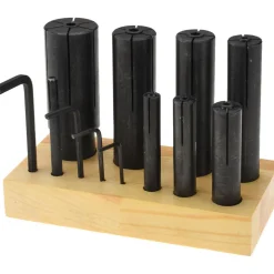 8 Piece 1/8" Increment Expanding Lathe Arbor Set