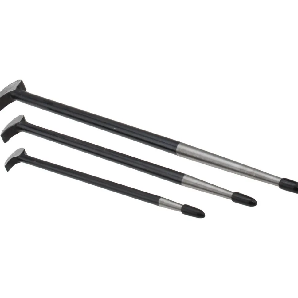 3 Piece Rolling Head Pry Bar Set