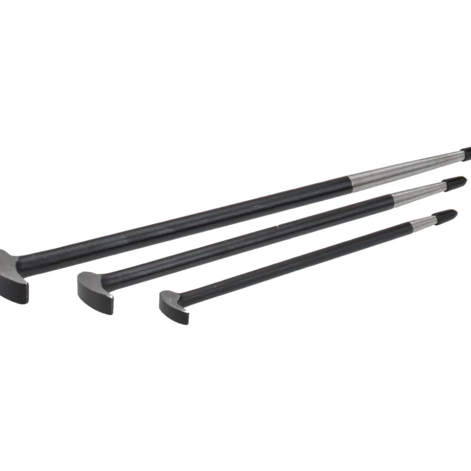 3 Piece Rolling Head Pry Bar Set