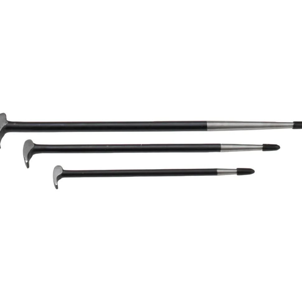 3 Piece Rolling Head Pry Bar Set