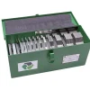 130 Piece, 0.001 to 0.125 Inch Thickness, Stainless Steel Slotted Shim Assortment