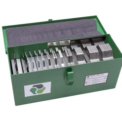 130 Piece, 0.001 to 0.125 Inch Thickness, Stainless Steel Slotted Shim Assortment