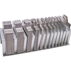 130 Piece, 0.001 to 0.125 Inch Thickness, Stainless Steel Slotted Shim Assortment