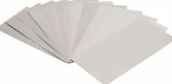 12 Piece, 0.001 to 0.015 Inch Thickness, Steel Shim Stock Sheet Assortment