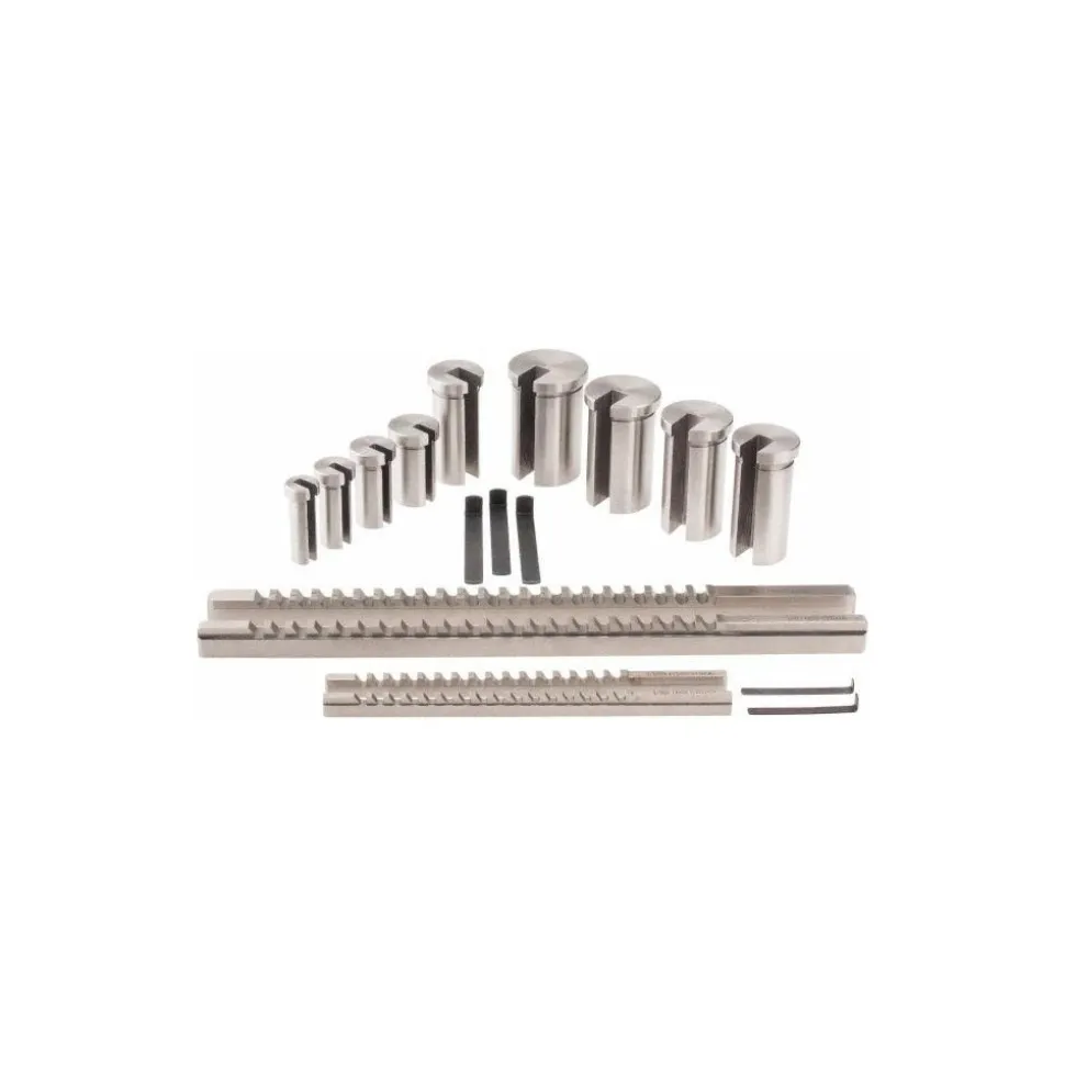 18 Piece, 1/8 to 3/8" Keyway Width, Style B & C Keyway Broach Set