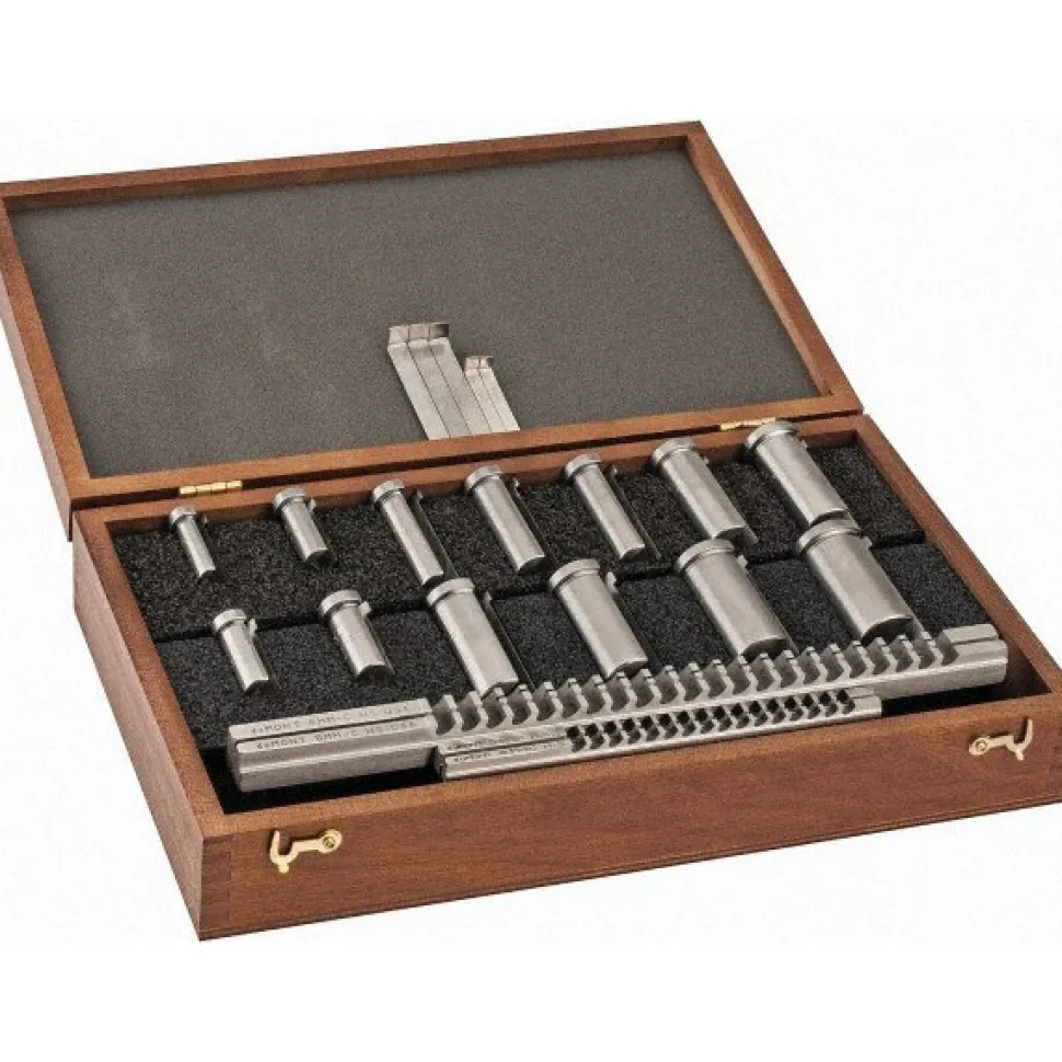 17 Piece, 4 to 8mm Keyway Width, Style B-1 & C Keyway Broach Set