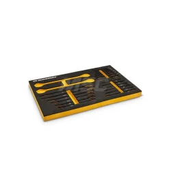 21 Piece 72-Tooth 12 Point SAE Standard & Stubby Combination Ratcheting Wrench Set with Foam Storage Tray