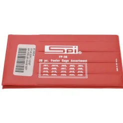 20 Piece, 0.001 to 0.025" Thick, Parallel Feeler Gage Set