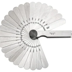 26 Piece, 0.0015 to 0.025" Thick, Parallel Feeler Gage Set