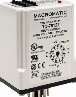 11 Pin, 999 hr Delay, Multiple Range DPDT Time Delay Relay