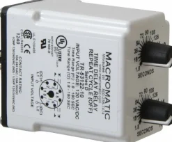 8 Pin, Multiple Range DPDT Time Delay Relay