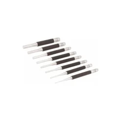 Pin Punch Set: 8 Pc, 0.0625 to 0.25"