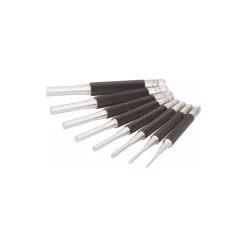 Pin Punch Set: 8 Pc, 0.0625 to 0.25
