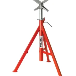 12" Pipe Capacity, Adjustable Pipe Stand with V-Head
