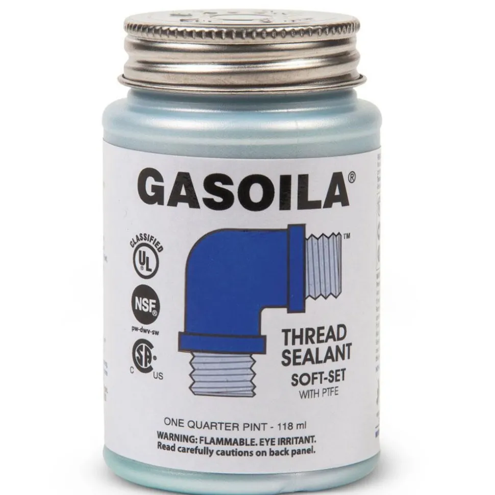 Pipe Thread Sealant: Blue & Green, 1/4 pt Can