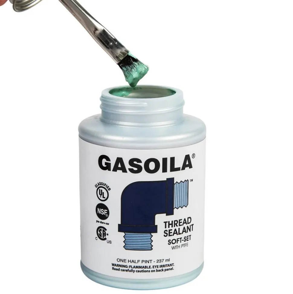Pipe Thread Sealant: Blue & Green, 1/2 pt Can