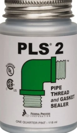Pipe Thread Sealant: Gray, 1/4 pt Can