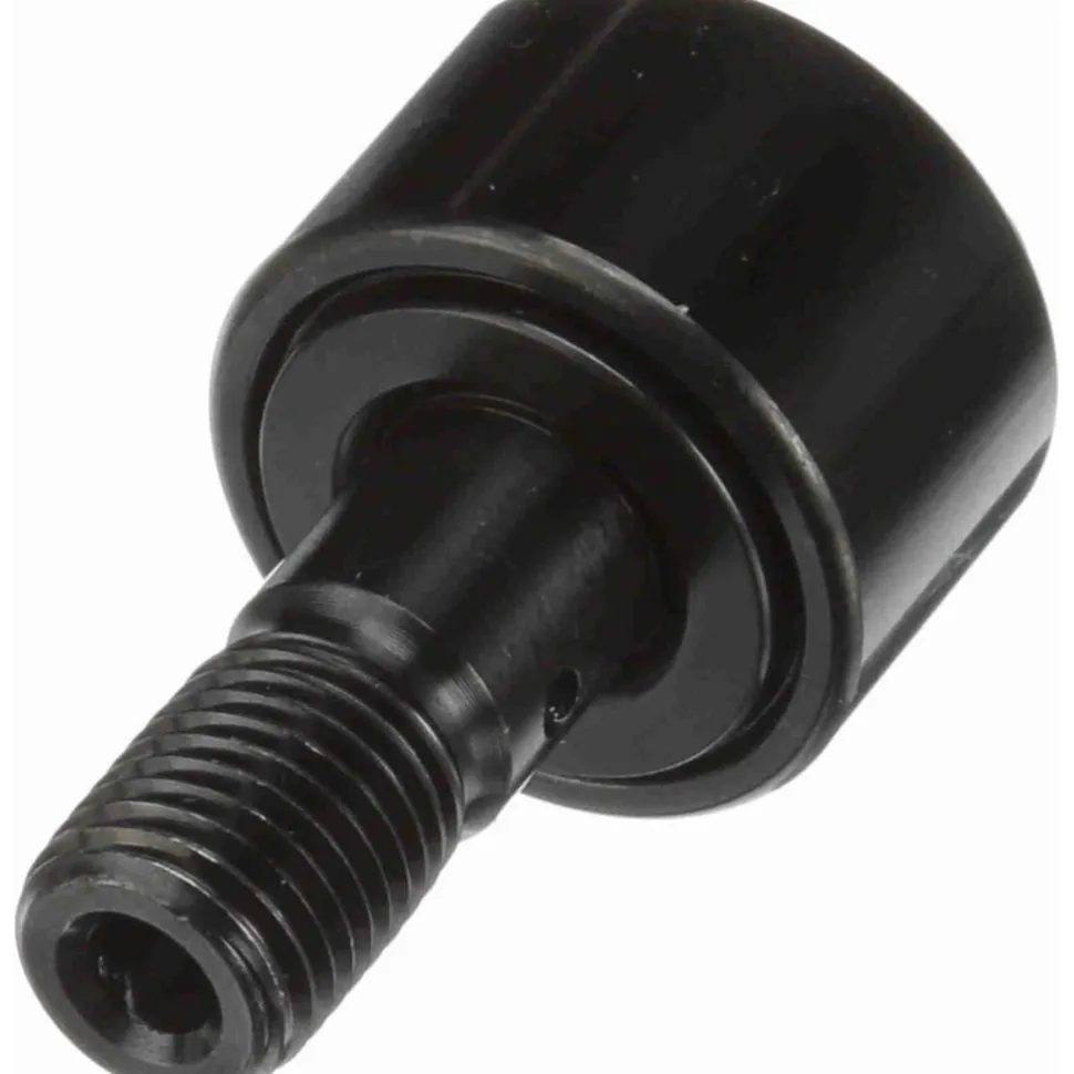 Plain Cam Follower: 1" Roller Dia, 0.625" Roller Width, 0.4375" Stud Dia, 1" Stud Length