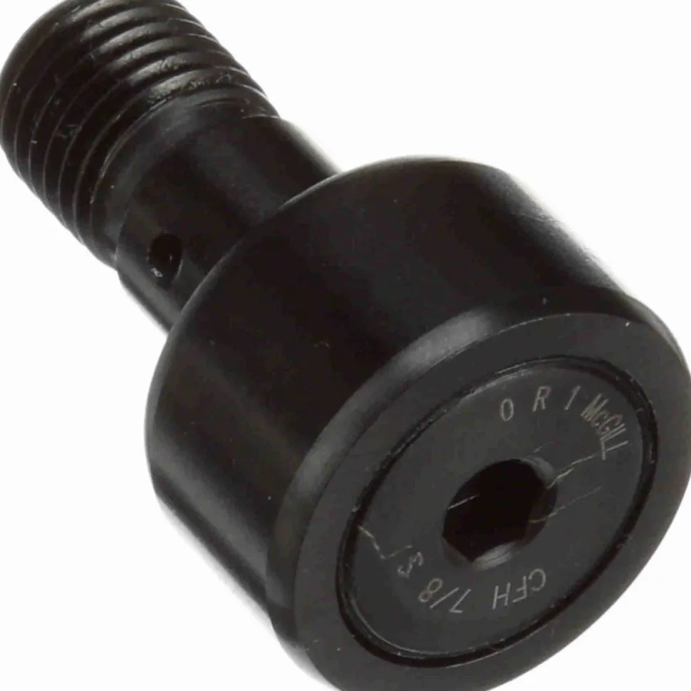 Plain Cam Follower: 0.875" Roller Dia, 0.5" Roller Width, 0.4375" Stud Dia, 7/8" Stud Length