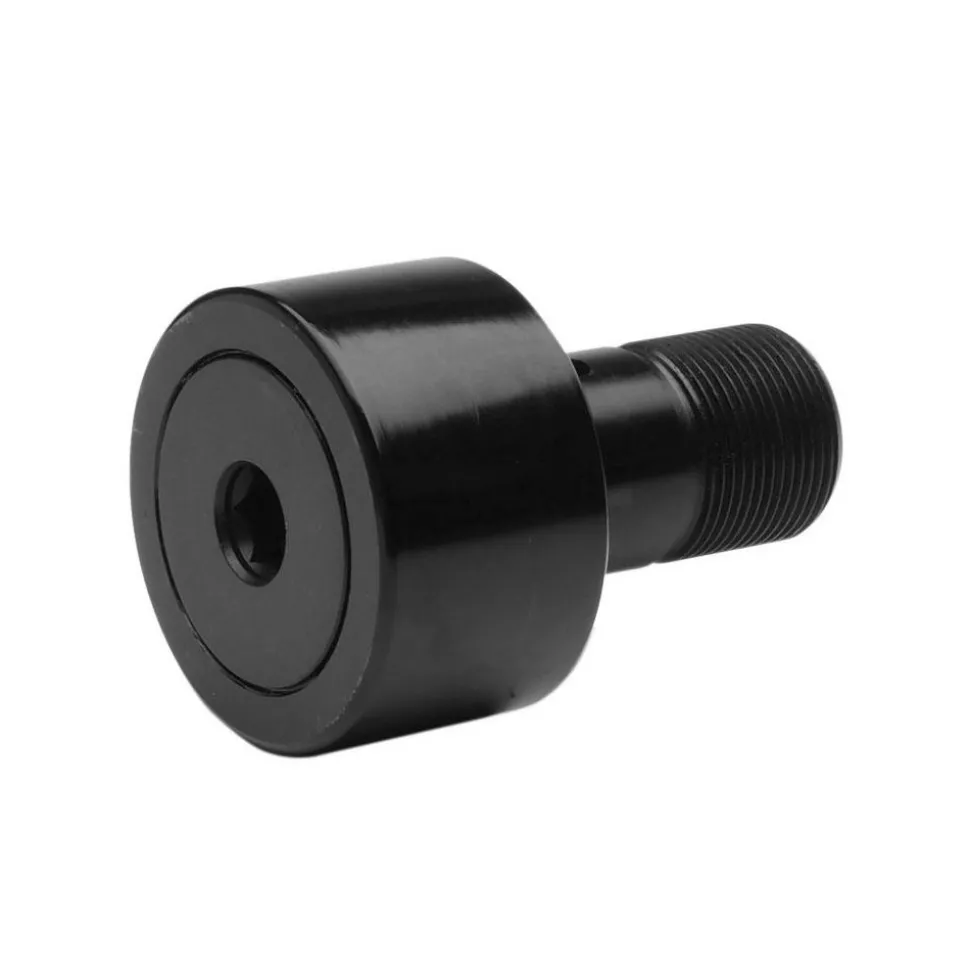 Plain Cam Follower: 0.5" Roller Dia, 0.375" Roller Width, 0.25" Stud Dia, 5/8" Stud Length