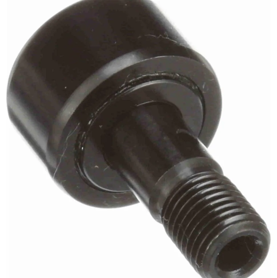 Plain Cam Follower: 0.875" Roller Dia, 0.5" Roller Width, 0.375" Stud Dia, 7/8" Stud Length