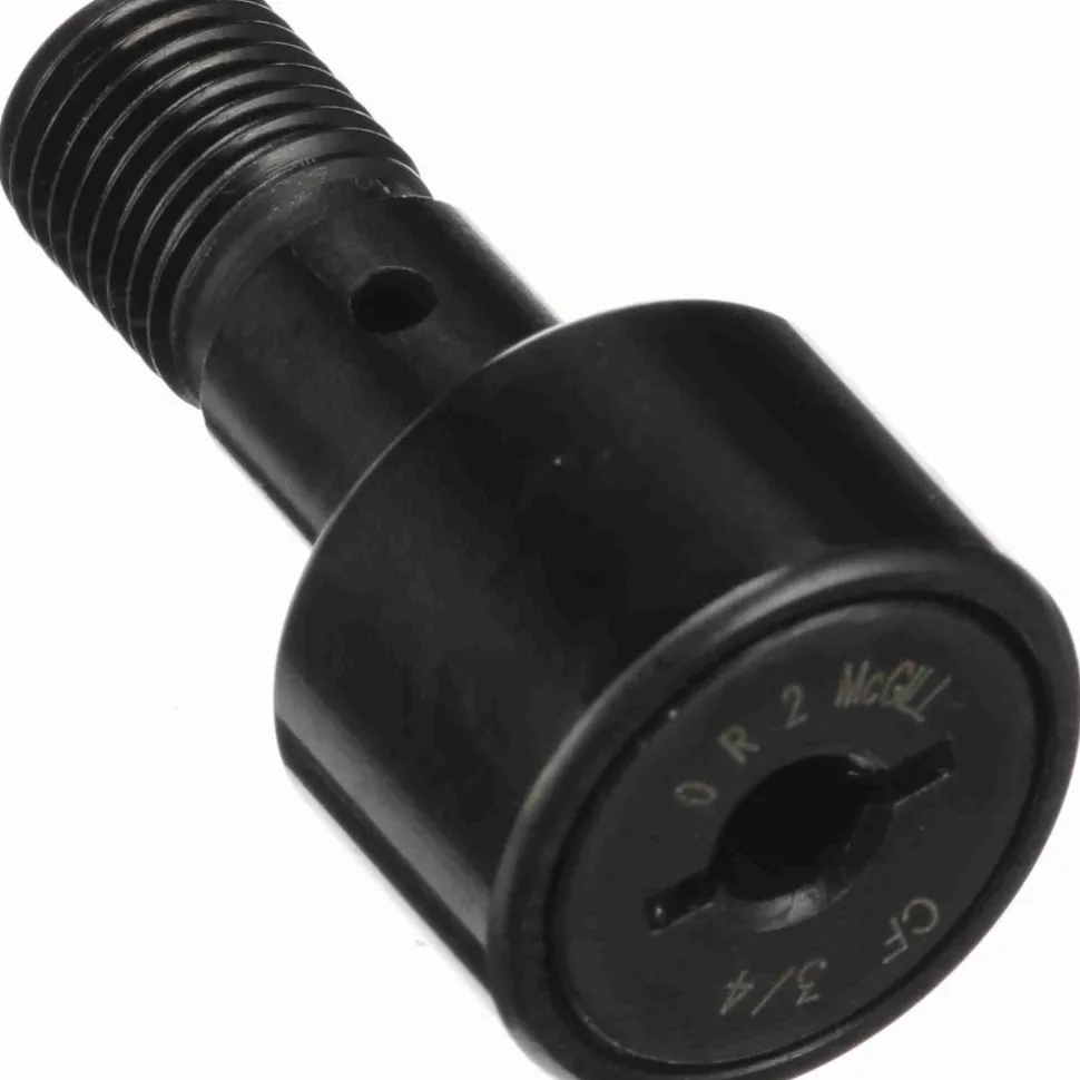 Plain Cam Follower: 0.75" Roller Dia, 0.5" Roller Width, 0.375" Stud Dia, 7/8" Stud Length