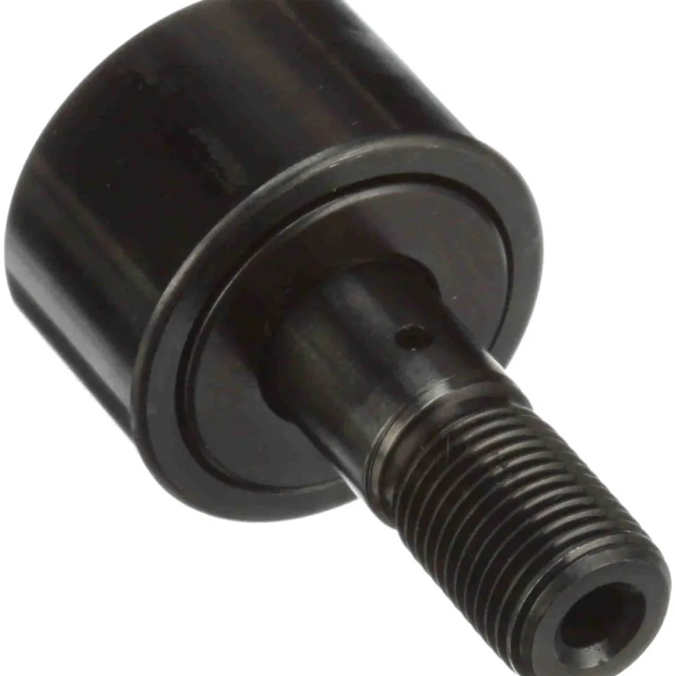 Plain Cam Follower: 1.25" Roller Dia, 0.75" Roller Width, 0.5" Stud Dia, 1-1/4" Stud Length