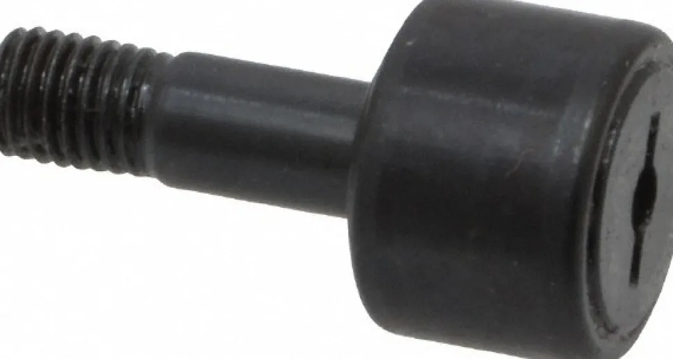 Plain Cam Follower: 0.4375" Roller Width, 0.25" Stud Dia, 3/4" Stud Length
