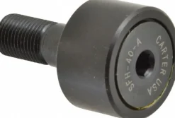 Plain Cam Follower: 0.75" Roller Width, 0.5" Stud Dia, 1-1/4" Stud Length