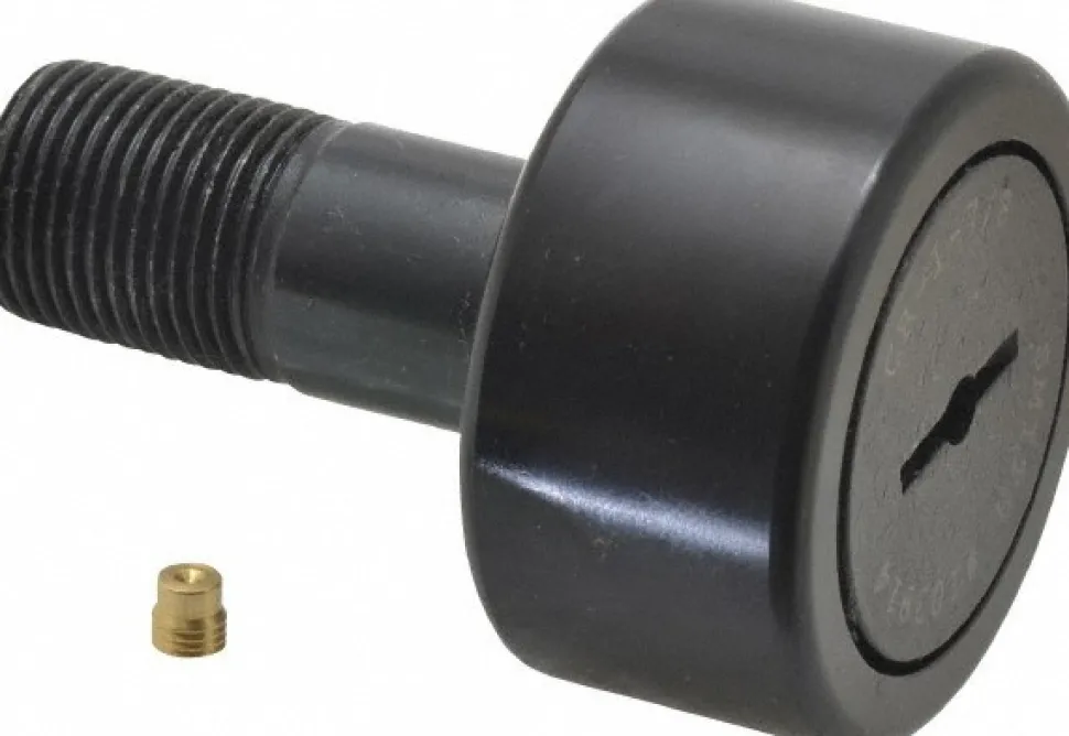 Plain Cam Follower: 1" Roller Width, 0.75" Stud Dia, 1-3/4" Stud Length