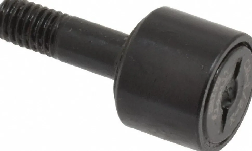 Plain Cam Follower: 0.375" Roller Width, 0.19" Stud Dia, 5/8" Stud Length