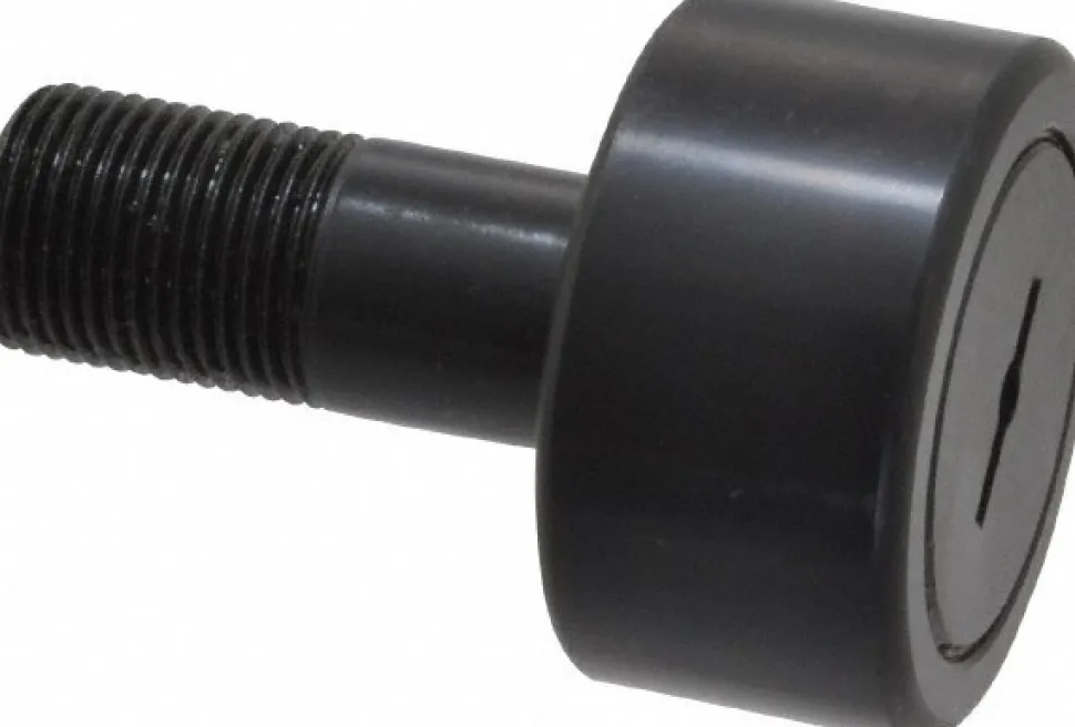 Plain Cam Follower: 1" Roller Width, 0.75" Stud Dia, 1-3/4" Stud Length